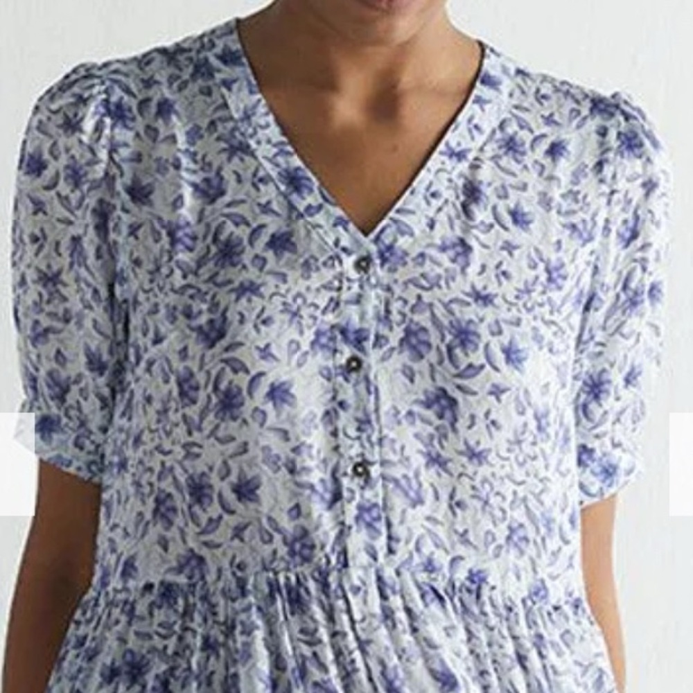 NEW REISTOR SATEEN DRESS ECO COTTON VIOLET MEDIUM